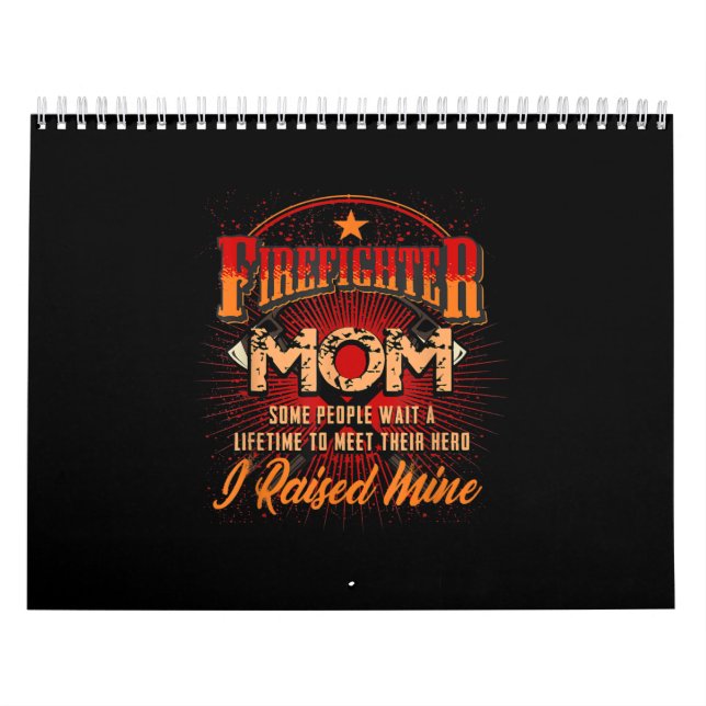 Calendrier Soutien aux pompiers - Fireman Fier Maman (Protection)