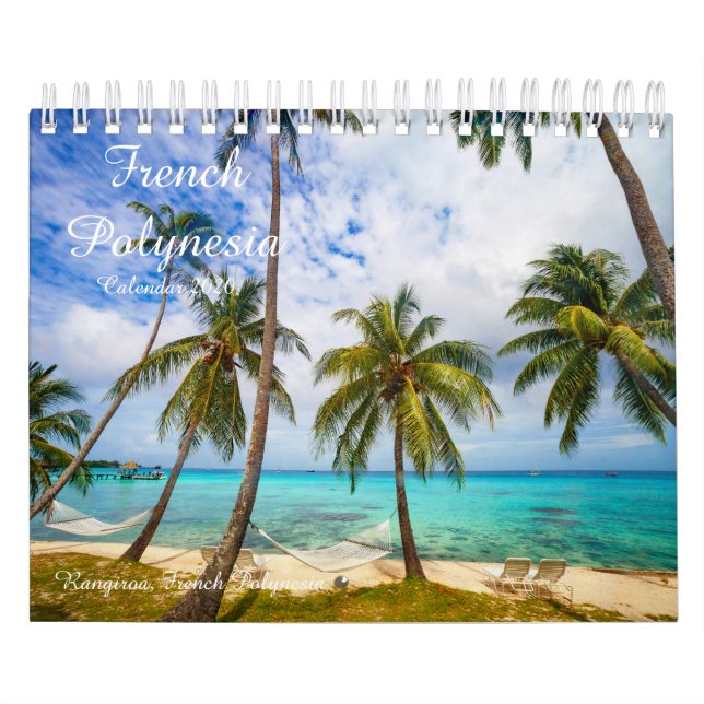 Calendrier souvenir de la Polynésie française 2020 (Protection)
