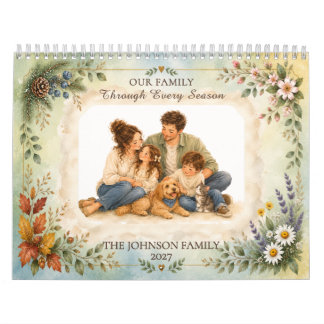 Calendrier Souvenirs de famille à l'aquarelle Fantaisiste Qua