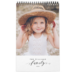 Calendrier Souvenirs minimalistes de la famille multi-photos