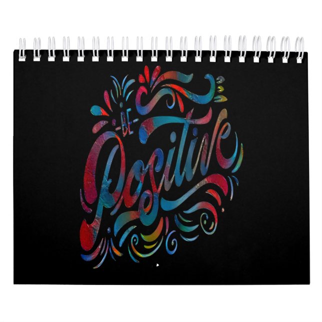 Calendrier Soyez positif, réflexion positive citation Calendr (Protection)