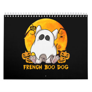 Calendrier Spider Gift French Boo Bulldog Avec Citrouille Spi