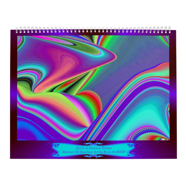 Calendrier Spirit of Summer Breeze Abstrait 3D Rainbowart (Protection)