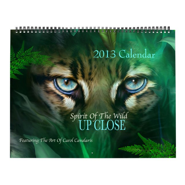 Calendrier Spirit Of The Wild - Up Close Art Calendar 2013 (Protection)