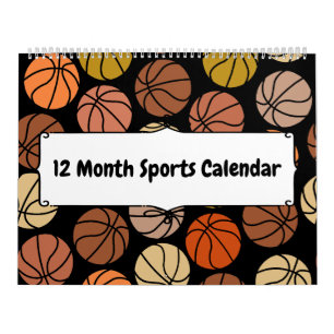 Calendrier sportif de 12 mois