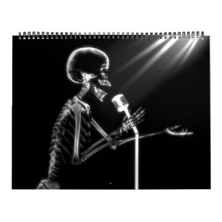 Calendrier Squelette X-Ray noir & blanc