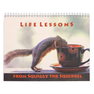 Calendrier Squiggy the Squirrel Inspational Wall Calendar