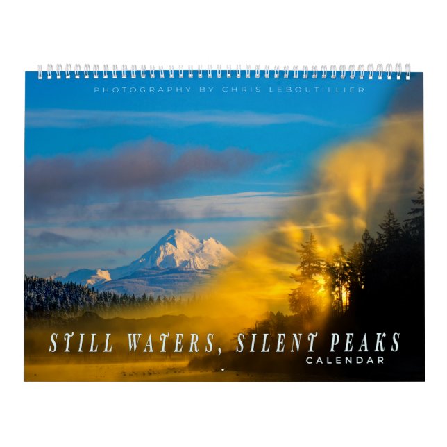 Calendrier Still Waters, Silent Peaks – Calendar Pacific NW  (Protection)