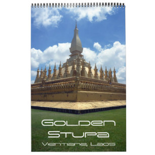 Calendrier Stupa doré Cambodge