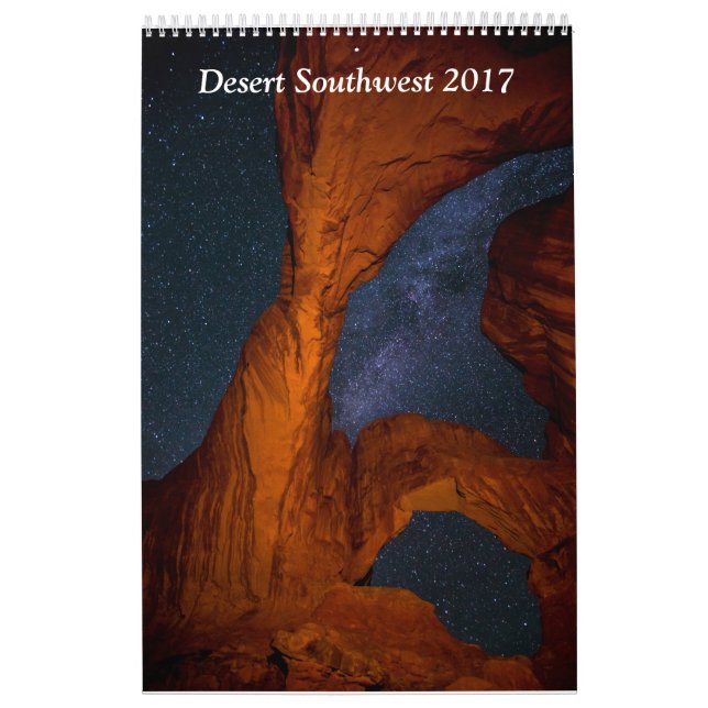 Calendrier Sud-ouest 2017 de désert (Protection)