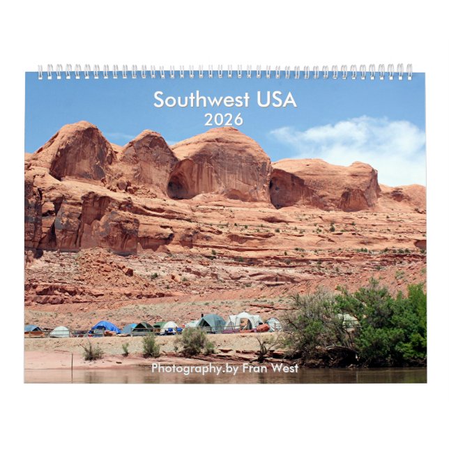 Calendrier Sud-ouest des États-Unis : Arizona et Utah 2026 Ca (Protection)