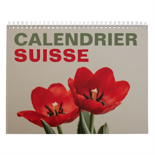 Calendrier Suisse avec Jours | 2026 (Protection)