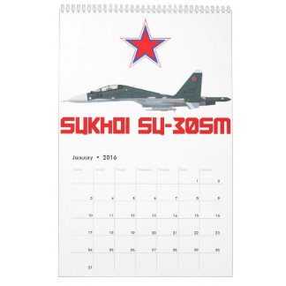 Calendrier Sukhoi Su-30SM Russian Air Force VKS