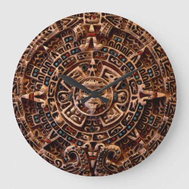 Calendrier Sun Maya Horloge de l'histoire mexicain (Recto)