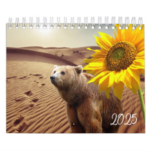 Calendrier Sunflower Bear Nature 2025