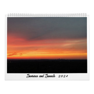 Calendrier Sunrise et Sunsets 2024