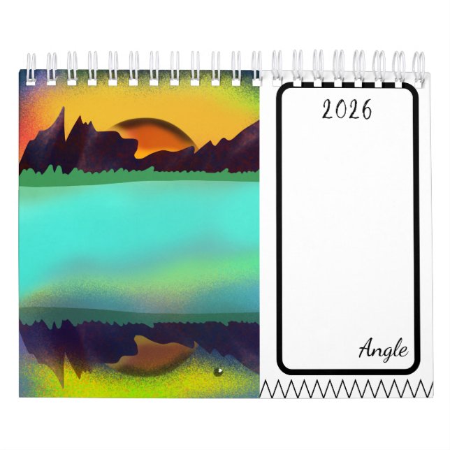 Calendrier Sunset illustration Calendar  (Protection)