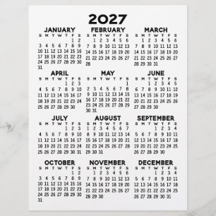 Calendrier sur papier à en-tête de format Lettre