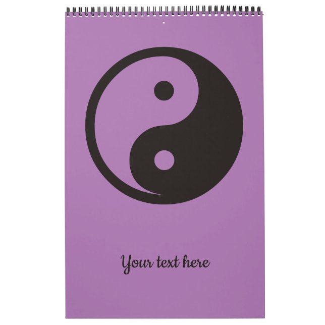 Calendrier Symbole Yin Yang - tatouage solide (Protection)