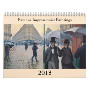 Calendrier Tableaux impressionnistes célèbres ~ Changements