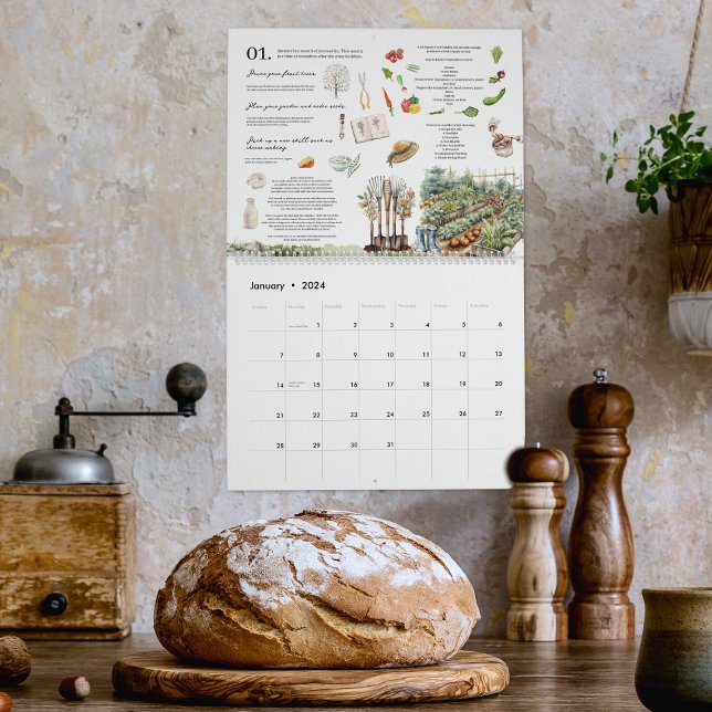 Calendrier Tâches mensuelles illustrées (Créateur téléchargé)