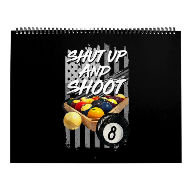 Calendrier Tais-Toi Et Tire Sur Le Joueur Billard 8 Ball Pool (Protection)