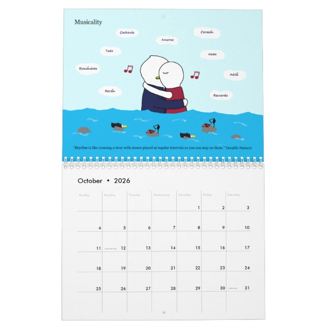 Calendrier Tango est un sentiment (Tango es un sentimiento) (Oct 2026)