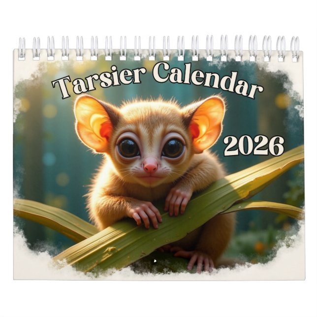 Calendrier Tarsier Calendar 2026 (Protection)