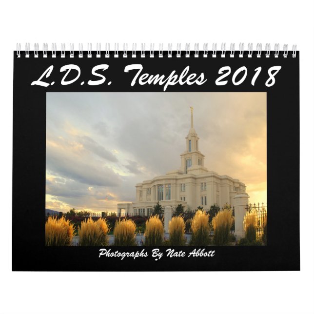 Calendrier Temples 2018 de LDS (Protection)