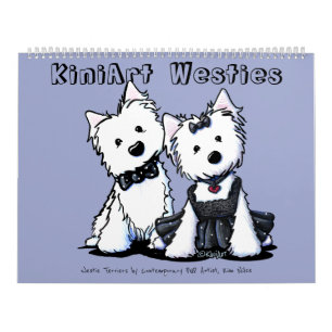 Calendrier Terriers de KiniArt Westie