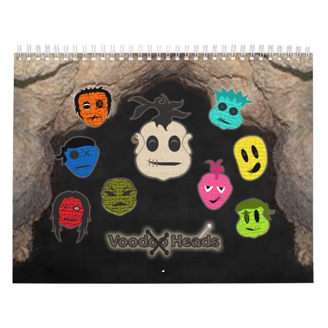 Calendrier Têtes vaudou ~ Grotte (Protection)