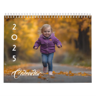 Calendrier Texte modifiable photo personnalisé 2025