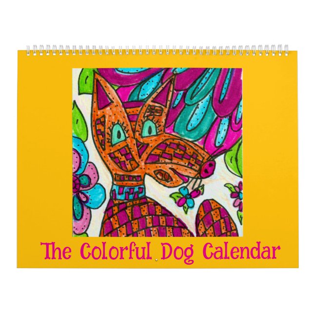 Calendrier The Colorful Dog Calendar (Protection)