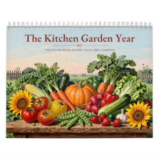 Calendrier The Kitchen Garden Year 2027 Vegetable Garden Art