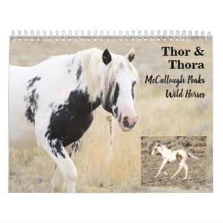 Calendrier Thor & Thora à McCullough Peaks Wild Horses