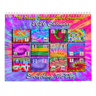 Calendrier Tie-Dye 2026 pour tout