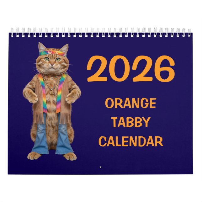 Calendrier Tigre Orange (Protection)