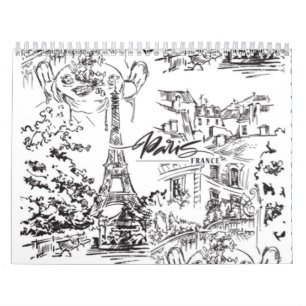 Calendrier Toile Tour Eiffel