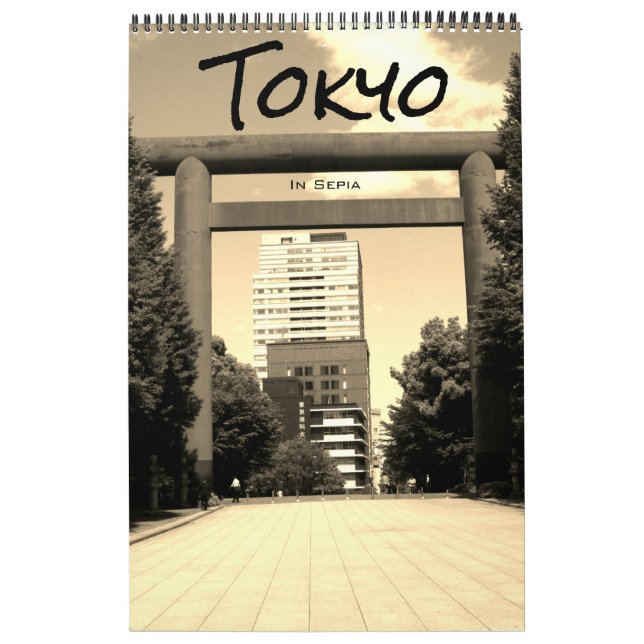 Calendrier tokyo japan sepia 2025 (Protection)