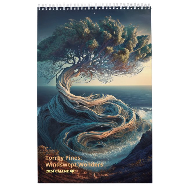 Calendrier Torrey Pines : Merveilles balayées par le vent (Protection)