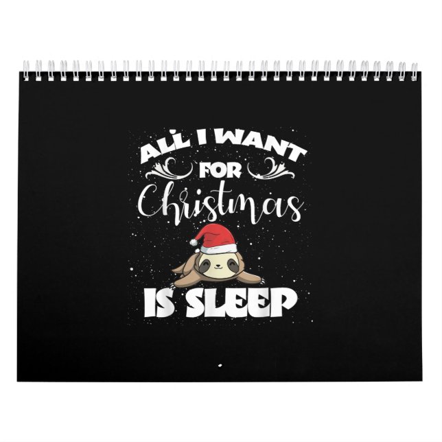 Calendrier Tout Ce Que Je Veux Pour Noël, C'Est Le Sommeil -  (Protection)