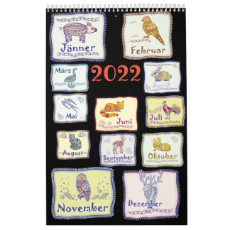 Calendrier Tribal Animaux abstraits d'Europe