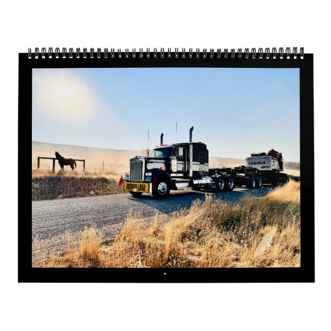 Calendrier Trucking Out West Calendar (Protection)