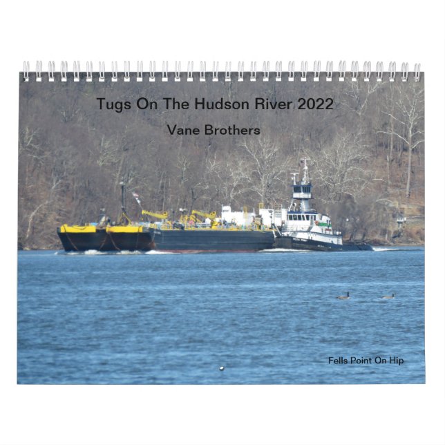 Calendrier Tugs Sur La Rivière Hudson 2022 Vane Bros. Calendr (Protection)