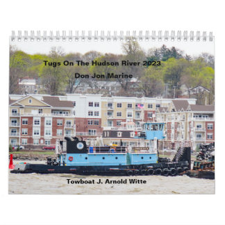 Calendrier Tugs Sur La Rivière Hudson 2023 Don Jon Marine