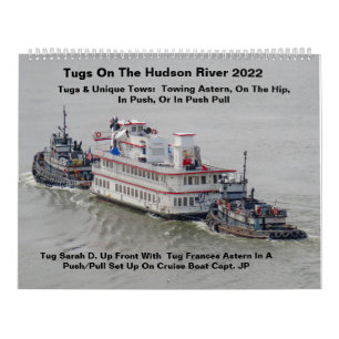 Calendrier Tugs Sur La Rivière Hudson Avec Des Tows Uniques 