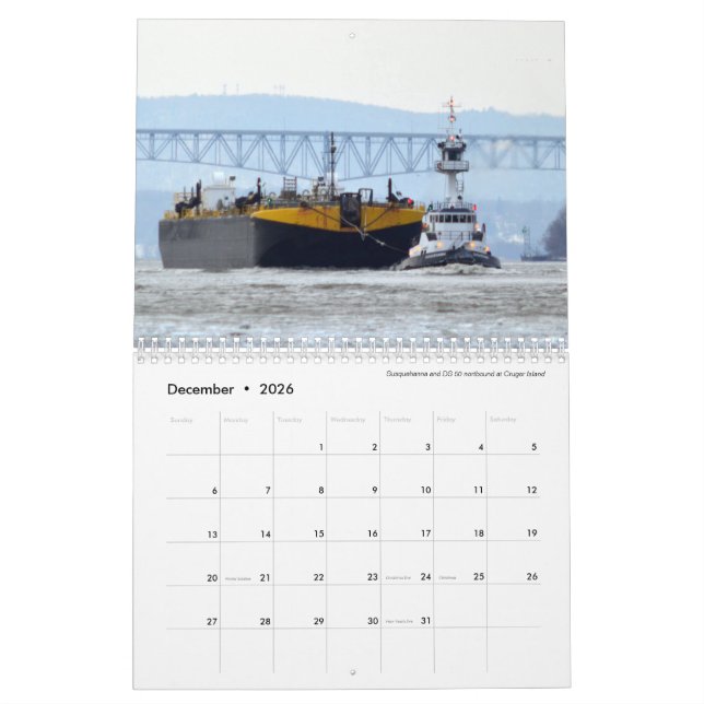 Calendrier Tugspotting 2023 Susquehanna (Dec 2026)