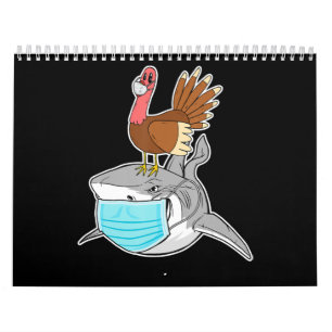 Calendrier Turquie équitation Requin Visage Masque Drôle Anim