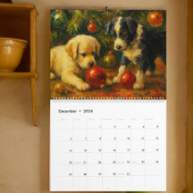 Two Cute Puppies Calendar