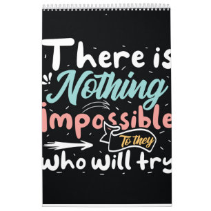 Calendrier Typographie motivationnelle